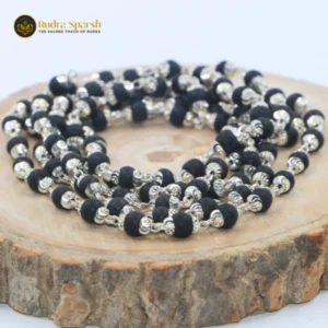 Karungali Mala - With German Silver Capping