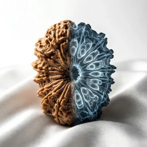 15 Mukhi Nepali Rudraksha (30–32 mm) Collector Bead | Certified - Image 5