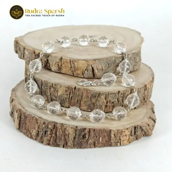Diamond Cut Sphatik Bracelet