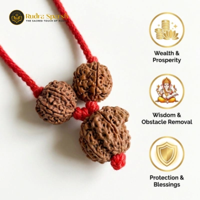 Laxmi Ganesh Rudraksha Kawach - Image 2