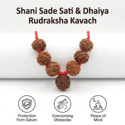 Shani Sade Sati & Dhaiya Rudraksha Kawach - Image 2