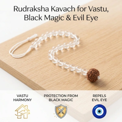 Rudraksha Kavach for Vastu, Black Magic & Evil Eye - Image 2
