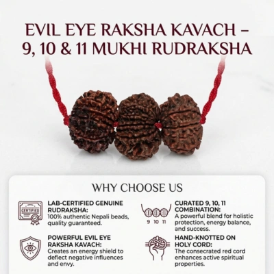 Evil Protection Kawach | Goddess Durga, Lord Vishnu, and Lord Hanuman - Image 3